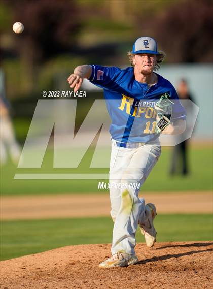 Thumbnail 3 in Turlock Christian vs. Ripon Christian (CIF SJS D7 Final) photogallery.