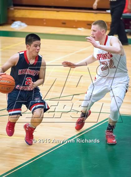 Thumbnail 2 in Stanwood vs. Kennedy Catholic photogallery.