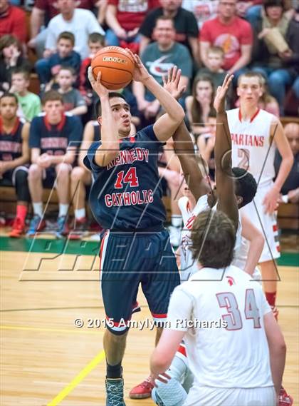 Thumbnail 3 in Stanwood vs. Kennedy Catholic photogallery.