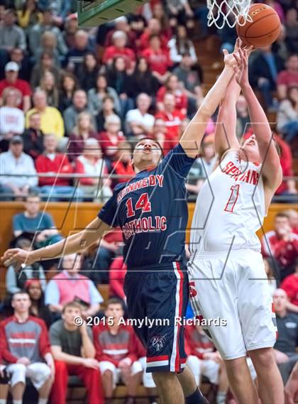 Thumbnail 1 in Stanwood vs. Kennedy Catholic photogallery.