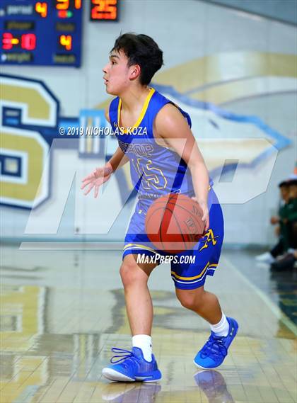 Thumbnail 3 in Long Beach Poly vs. Bishop Amat (St. John Bosco-Gahr Classic) photogallery.