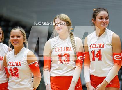 Thumbnail 3 in Davenport vs. Celina (UIL 4A Volleyball Semi-Final) photogallery.