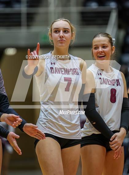 Thumbnail 2 in Davenport vs. Celina (UIL 4A Volleyball Semi-Final) photogallery.