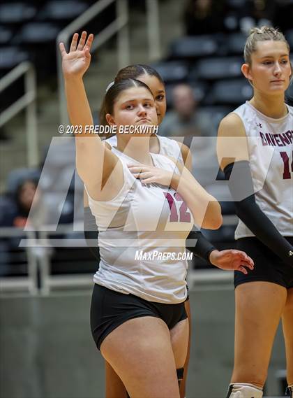 Thumbnail 3 in Davenport vs. Celina (UIL 4A Volleyball Semi-Final) photogallery.