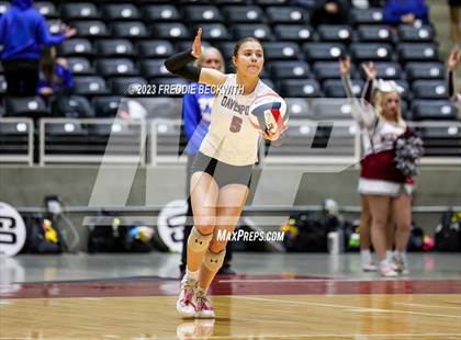 Thumbnail 1 in Davenport vs. Celina (UIL 4A Volleyball Semi-Final) photogallery.