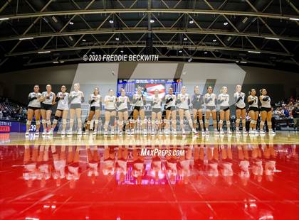 Thumbnail 2 in Davenport vs. Celina (UIL 4A Volleyball Semi-Final) photogallery.