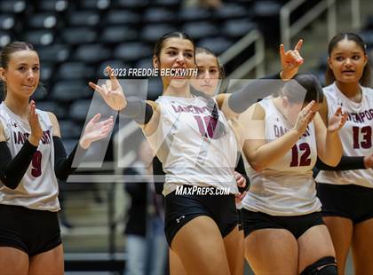 Thumbnail 1 in Davenport vs. Celina (UIL 4A Volleyball Semi-Final) photogallery.