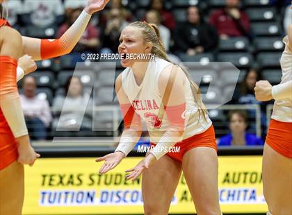 Thumbnail 2 in Davenport vs. Celina (UIL 4A Volleyball Semi-Final) photogallery.