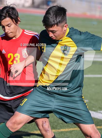 Thumbnail 2 in Hawthorne vs Royal (Crescenta Valley Winter Classic) photogallery.