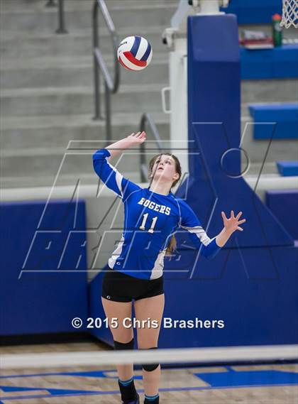 Thumbnail 1 in Rogers vs Bryant (AAA 7A 1st Round Playoff) photogallery.