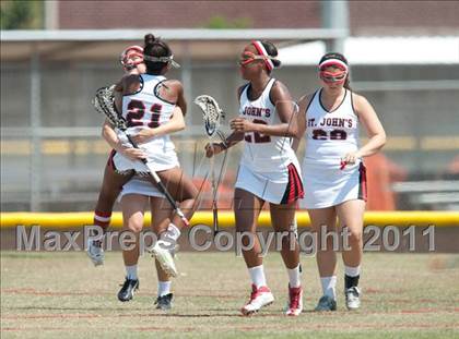 Thumbnail 2 in St. John's v Bowie (D1 TGHSLL State Semifinal) photogallery.
