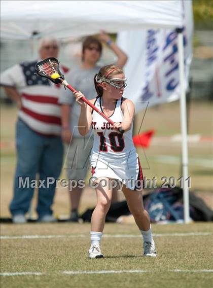 Thumbnail 3 in St. John's v Bowie (D1 TGHSLL State Semifinal) photogallery.