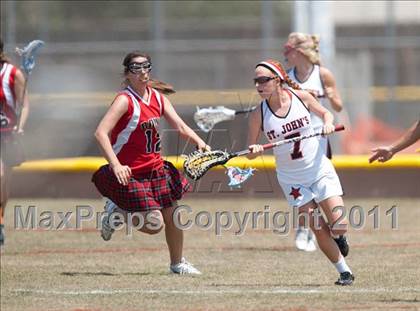 Thumbnail 1 in St. John's v Bowie (D1 TGHSLL State Semifinal) photogallery.