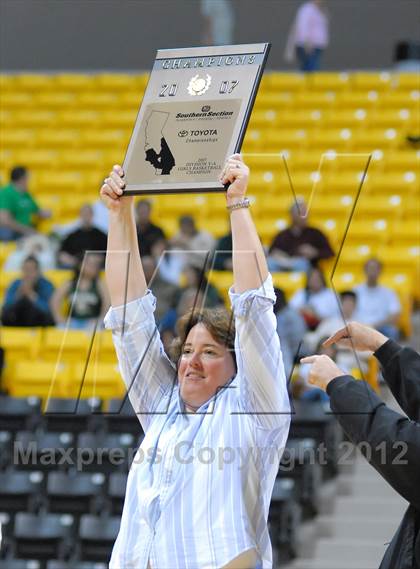 Thumbnail 1 in Bishop Conaty-Loretto vs. Los Angeles Baptist (CIF-SS D5A Final 2007) photogallery.