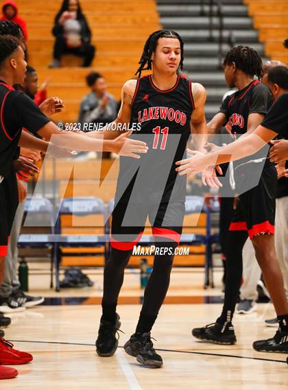 Thumbnail 1 in Lakewood vs Crescenta Valley (CIF SS Div 2AA Round 1 Playoff) photogallery.