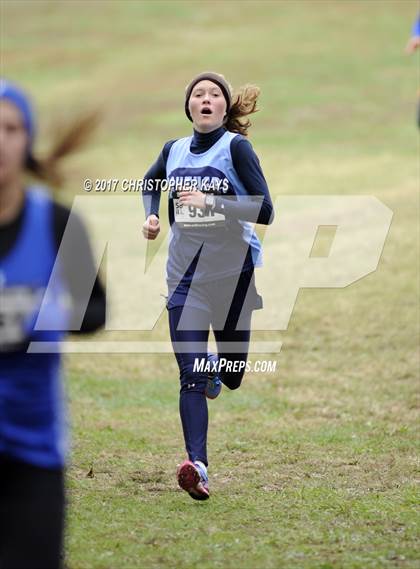 Thumbnail 2 in IHSA 1A Girls Cross Country Sectional (Benton) photogallery.