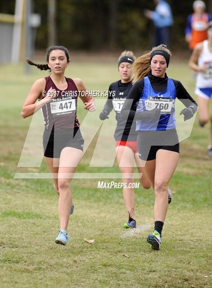 Thumbnail 2 in IHSA 1A Girls Cross Country Sectional (Benton) photogallery.