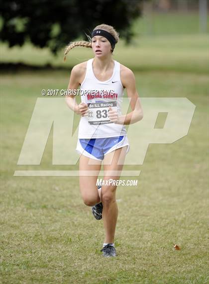 Thumbnail 3 in IHSA 1A Girls Cross Country Sectional (Benton) photogallery.