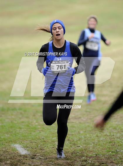 Thumbnail 3 in IHSA 1A Girls Cross Country Sectional (Benton) photogallery.