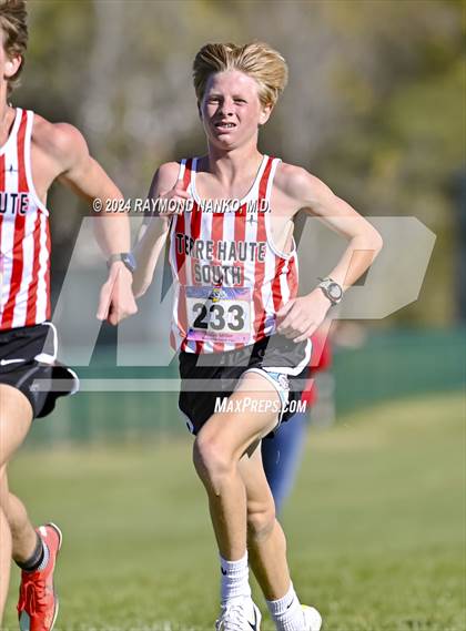 Thumbnail 3 in IHSAA Sectional 14 Terre Haute North Vigo Meet photogallery.