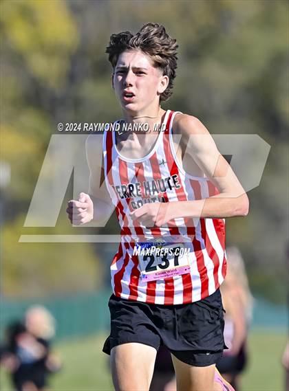 Thumbnail 3 in IHSAA Sectional 14 Terre Haute North Vigo Meet photogallery.