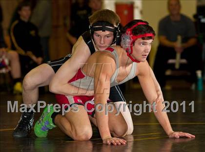 Thumbnail 1 in Canandaigua Academy vs Corning (Corning Duals) photogallery.