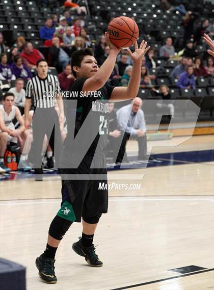 Thumbnail 1 in Longmont Christian vs. Arickaree/Woodlin (CHSAA 1A Regional Playoff) photogallery.