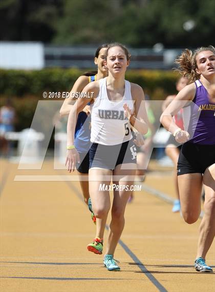 Thumbnail 2 in CIF NCS Masters Track and Field (Girls 800 Meter) photogallery.