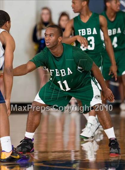 Thumbnail 3 in Fort Bend Baptist vs. Westbury Christian (TAPPS District 4-4A Basketball Tournament) photogallery.