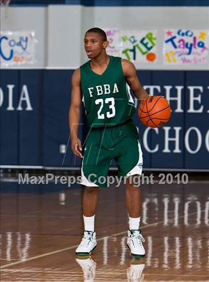 Thumbnail 3 in Fort Bend Baptist vs. Westbury Christian (TAPPS District 4-4A Basketball Tournament) photogallery.