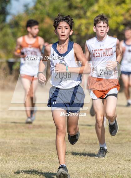 Thumbnail 1 in UIL 6A Boys Cross Country District 25 Finals photogallery.