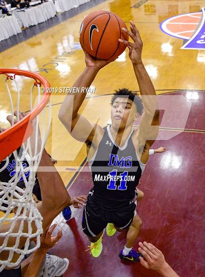 Thumbnail 1 in IMG Academy vs. Montverde Academy (GEICO National Tournament Semifinal) photogallery.