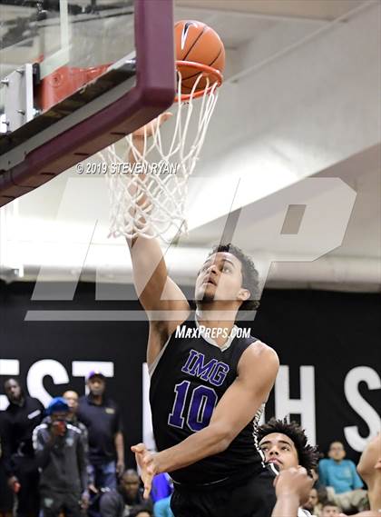 Thumbnail 1 in IMG Academy vs. Montverde Academy (GEICO National Tournament Semifinal) photogallery.