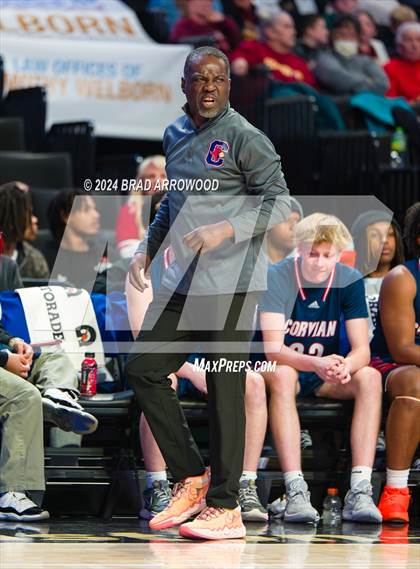 Thumbnail 3 in Corvian Community vs South Stokes (NCHSAA 1A Regional Final) photogallery.