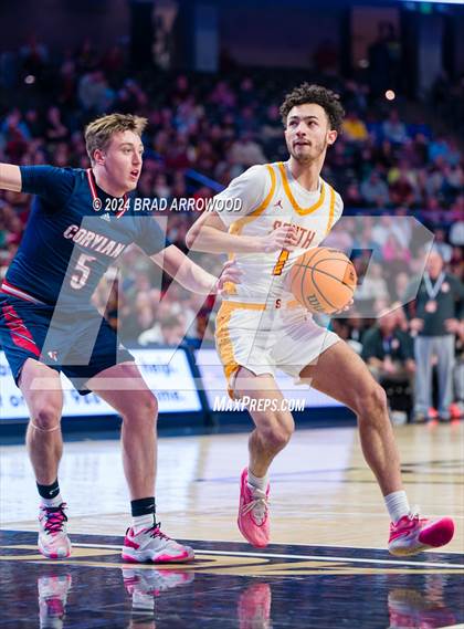 Thumbnail 3 in Corvian Community vs South Stokes (NCHSAA 1A Regional Final) photogallery.