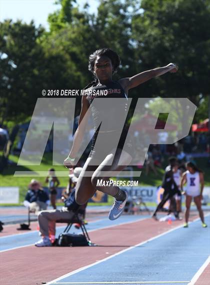 Thumbnail 1 in CIF State Track and Field Championships (Girls Long Jump Qualifying) photogallery.