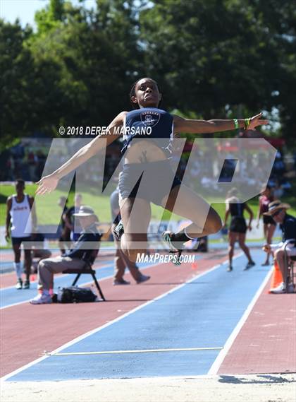 Thumbnail 1 in CIF State Track and Field Championships (Girls Long Jump Qualifying) photogallery.