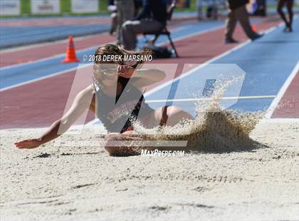 Thumbnail 2 in CIF State Track and Field Championships (Girls Long Jump Qualifying) photogallery.