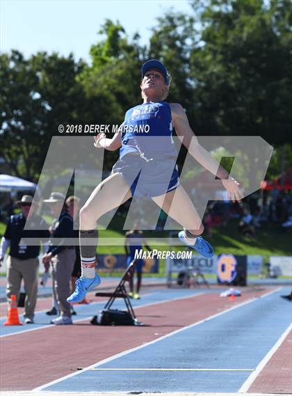 Thumbnail 1 in CIF State Track and Field Championships (Girls Long Jump Qualifying) photogallery.
