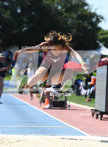 Thumbnail 3 in CIF State Track and Field Championships (Girls Long Jump Qualifying) photogallery.