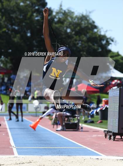Thumbnail 2 in CIF State Track and Field Championships (Girls Long Jump Qualifying) photogallery.