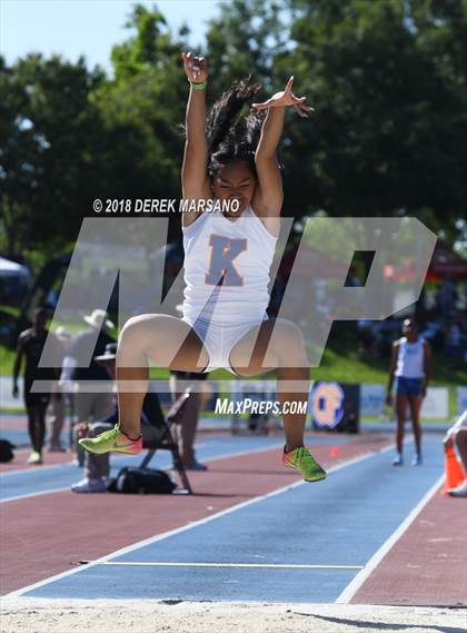 Thumbnail 1 in CIF State Track and Field Championships (Girls Long Jump Qualifying) photogallery.
