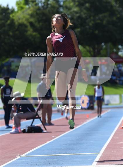 Thumbnail 2 in CIF State Track and Field Championships (Girls Long Jump Qualifying) photogallery.