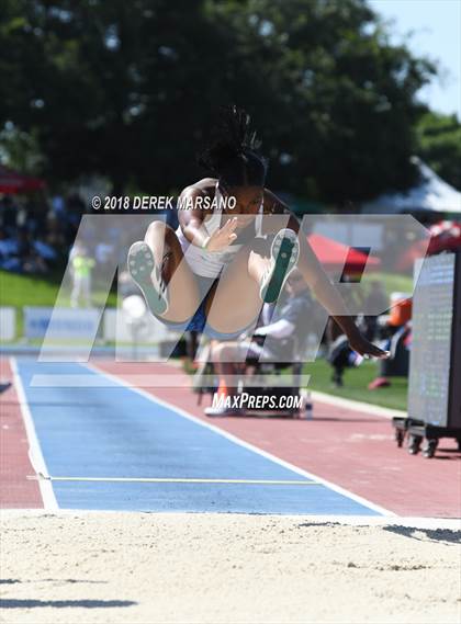 Thumbnail 3 in CIF State Track and Field Championships (Girls Long Jump Qualifying) photogallery.