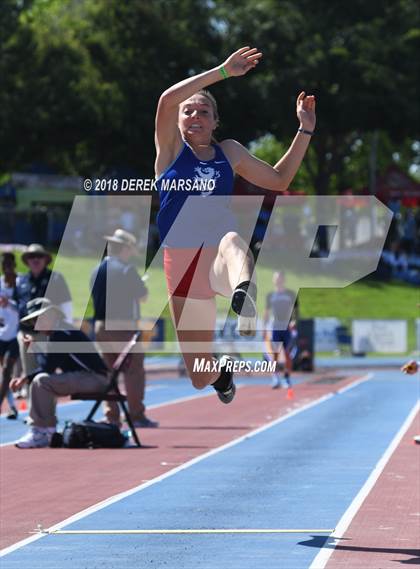 Thumbnail 1 in CIF State Track and Field Championships (Girls Long Jump Qualifying) photogallery.
