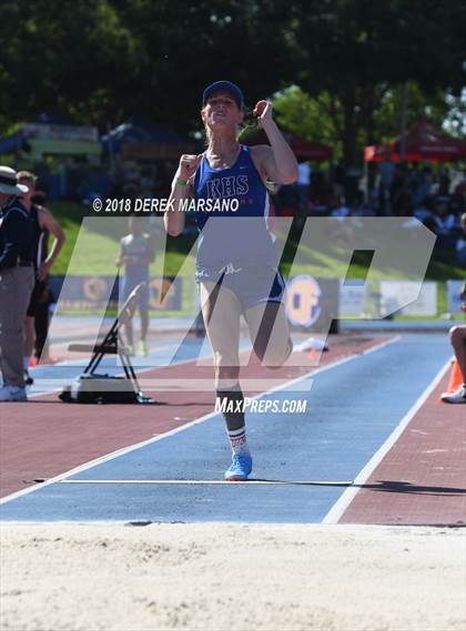 Thumbnail 1 in CIF State Track and Field Championships (Girls Long Jump Qualifying) photogallery.