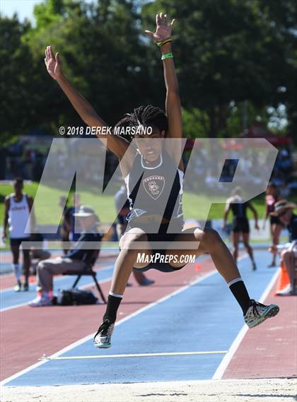 Thumbnail 2 in CIF State Track and Field Championships (Girls Long Jump Qualifying) photogallery.