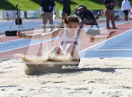 Thumbnail 1 in CIF State Track and Field Championships (Girls Long Jump Qualifying) photogallery.