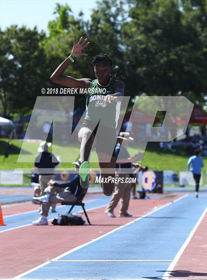 Thumbnail 2 in CIF State Track and Field Championships (Girls Long Jump Qualifying) photogallery.