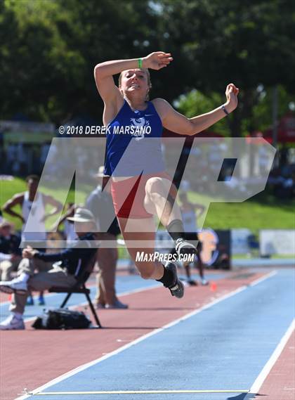 Thumbnail 3 in CIF State Track and Field Championships (Girls Long Jump Qualifying) photogallery.
